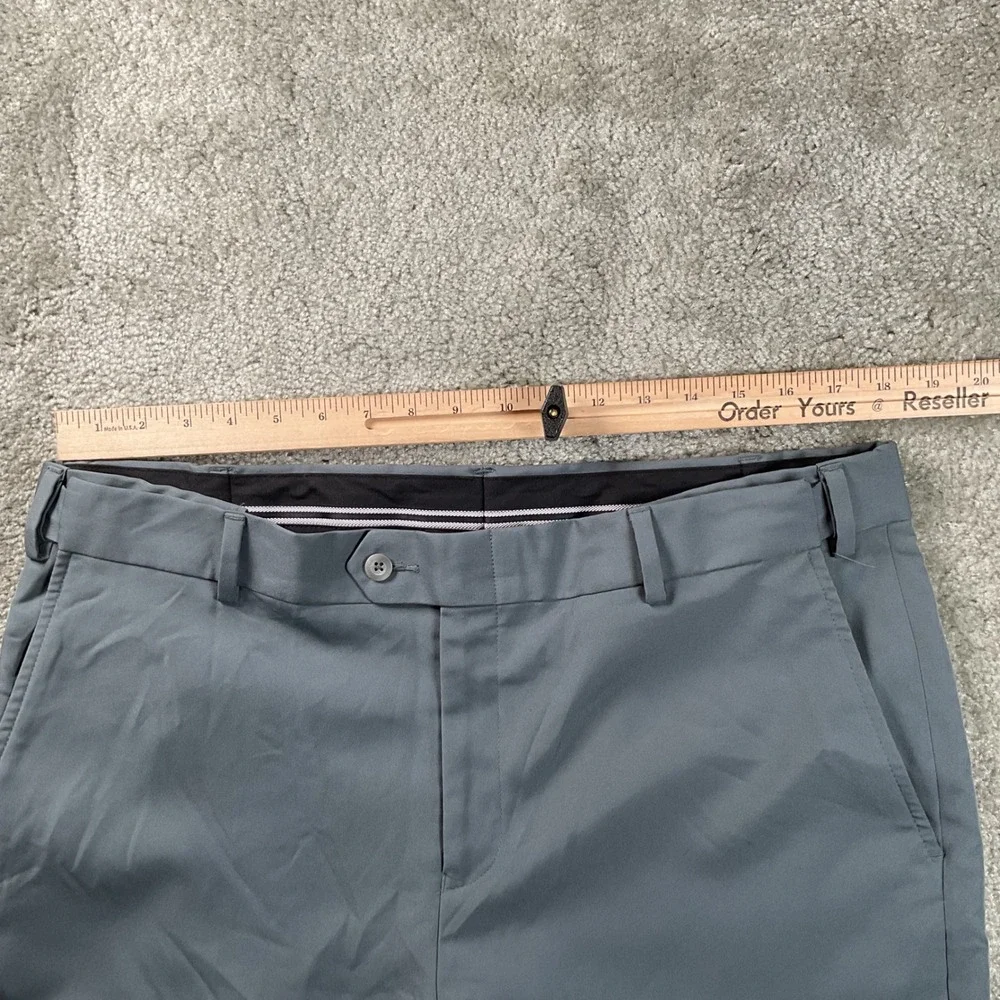 Jos A Bank‎ Traveler Dress Pants Mens 36x32 Grey Tailored Fit Flat Fr